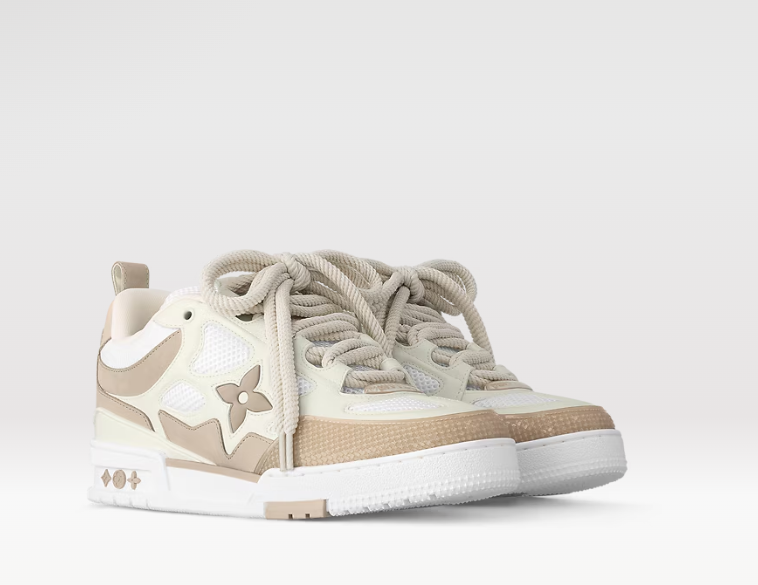 Louis Vuitton Skate Sneaker Beige White