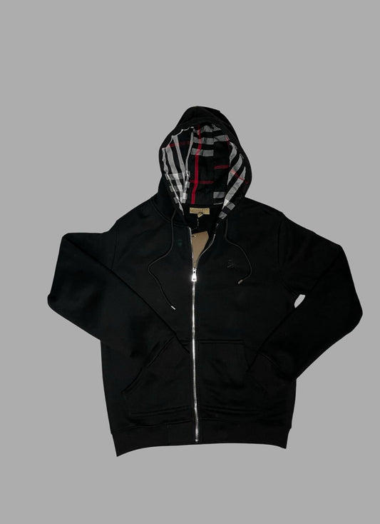 Burberry Zip-up Hoodie Black